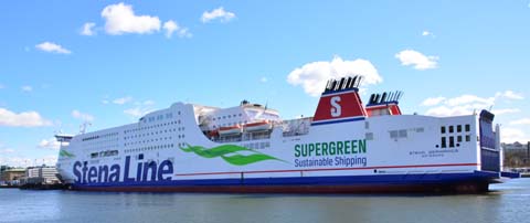 Die Deutschland-Fähre der Stena Line am Kai in Göteborg Stena Line