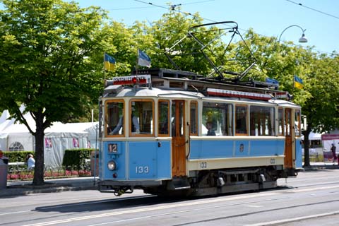 Die historiche Straßenbahn in Göteborg Historische Straßenbahn