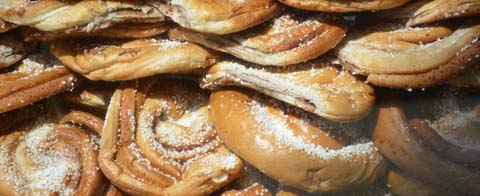 Die größten Zimtschnecken Göteborgs Zimtschnecken in der Haga Nygatan